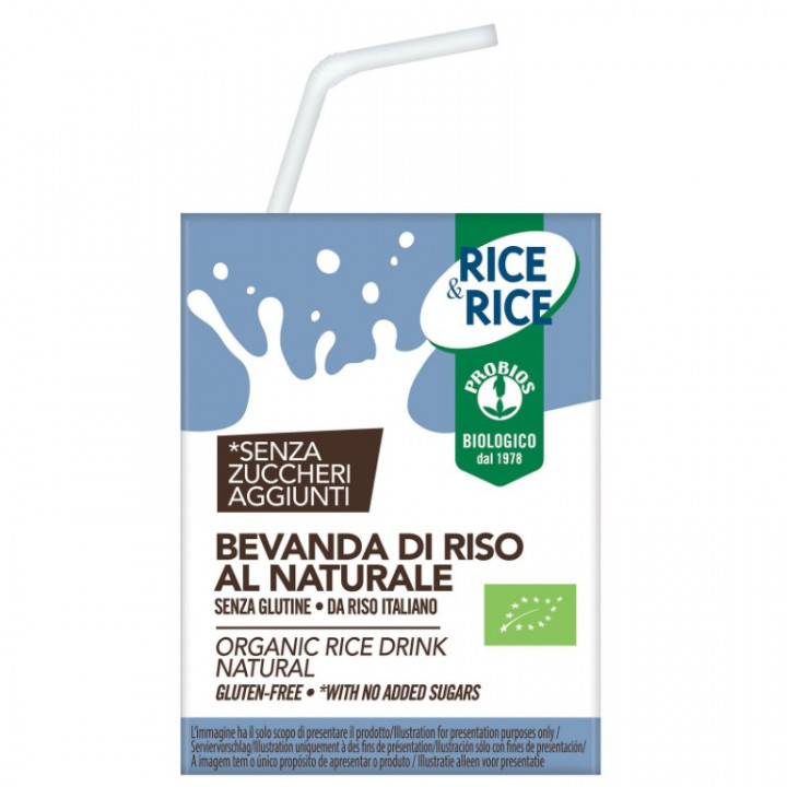 Probios, Rice Milk Natural Bio 200Ml