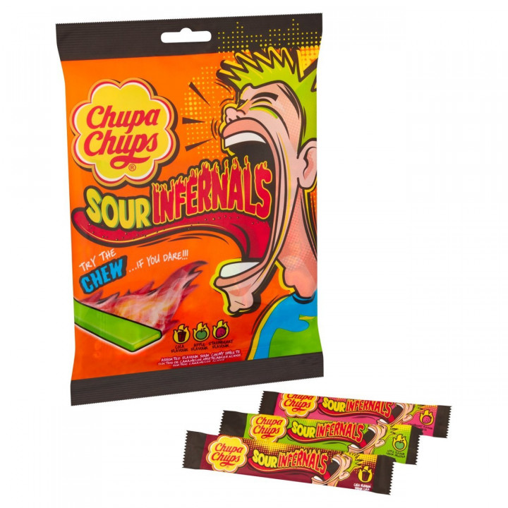 CHUPA CHUPS - SOUR INTERNALS CHEW 120G