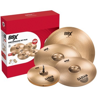 SABIAN SET B8X PERFORMANCE SET PLUS 18" CRASH