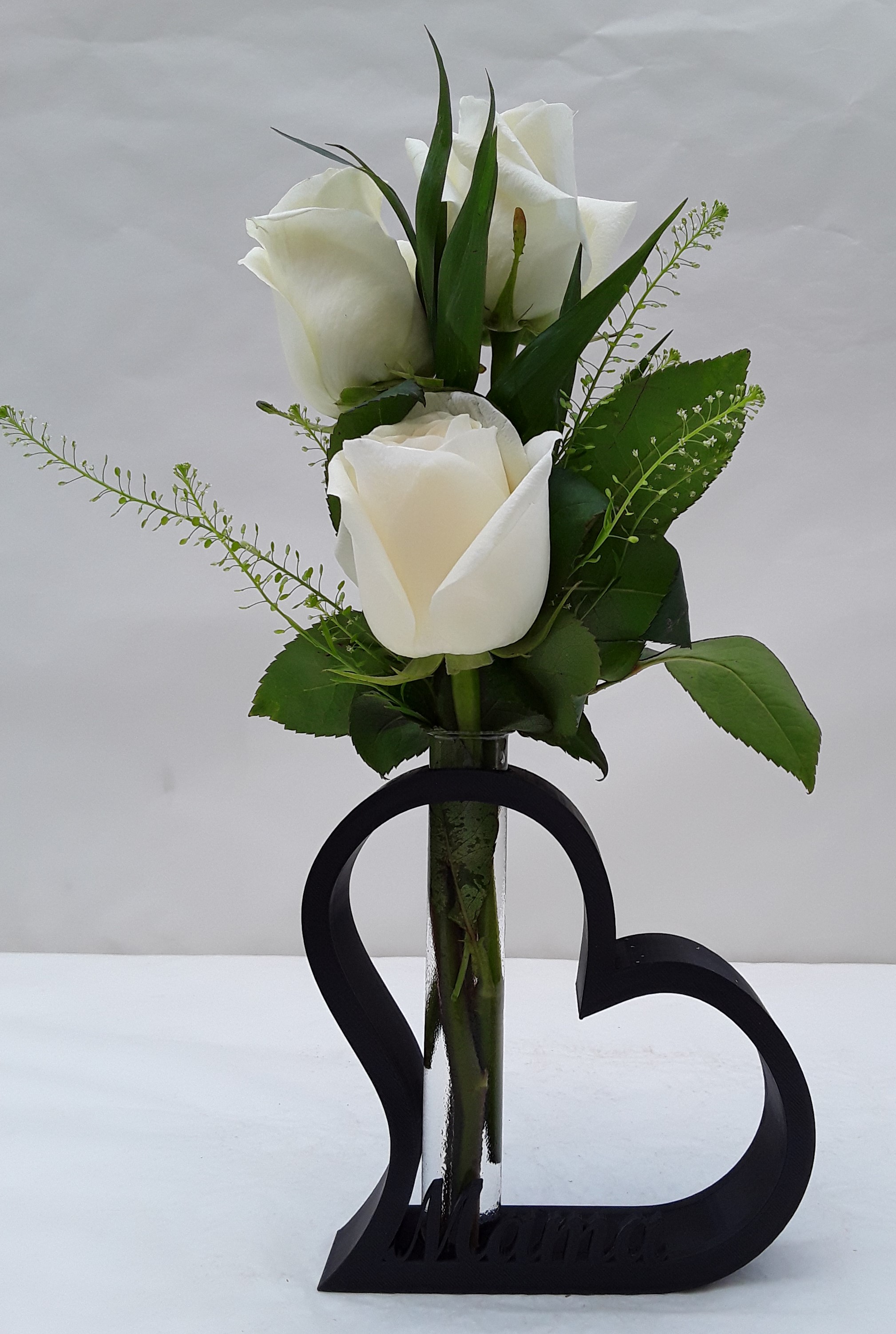 Mama black with roses