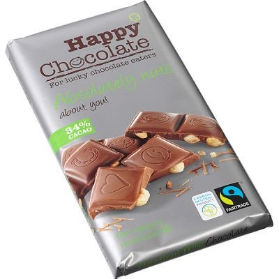 Happy Chocolate Absolutely Nuts 180G Bio