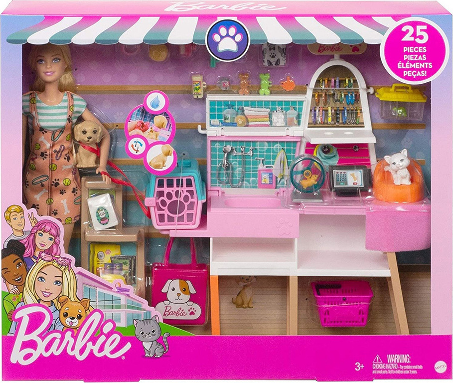 Mattel Barbie - Pet Supply Store Playset 3+ (Doll Figurine)