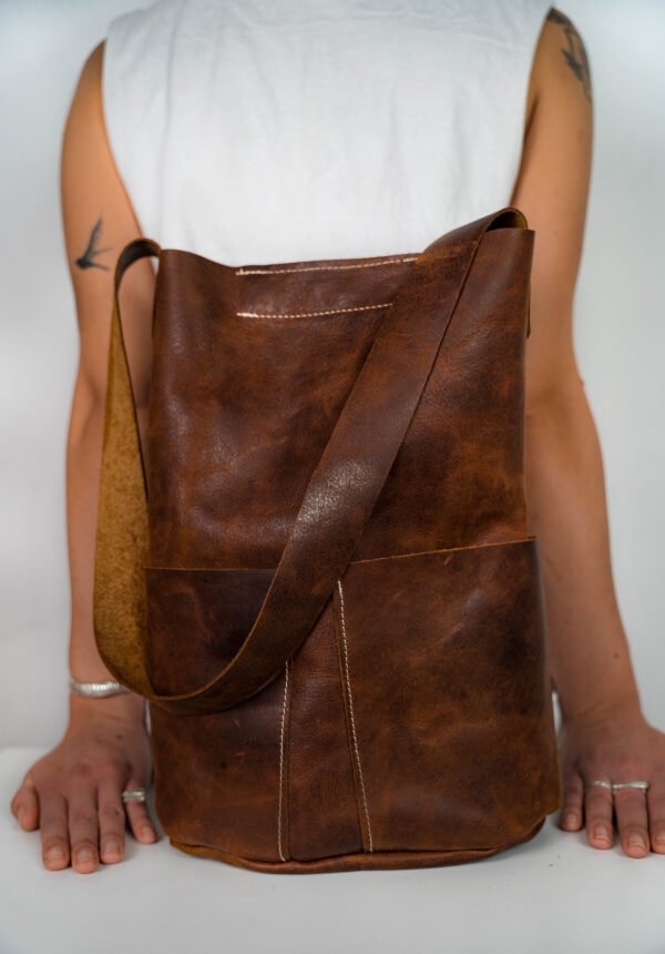 CUSUAL BAG / BROWN / LEATHER