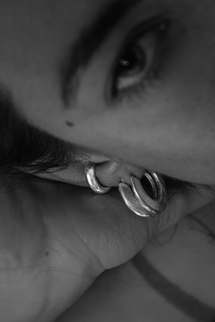 FLAT HOOP EARRINGS NA048