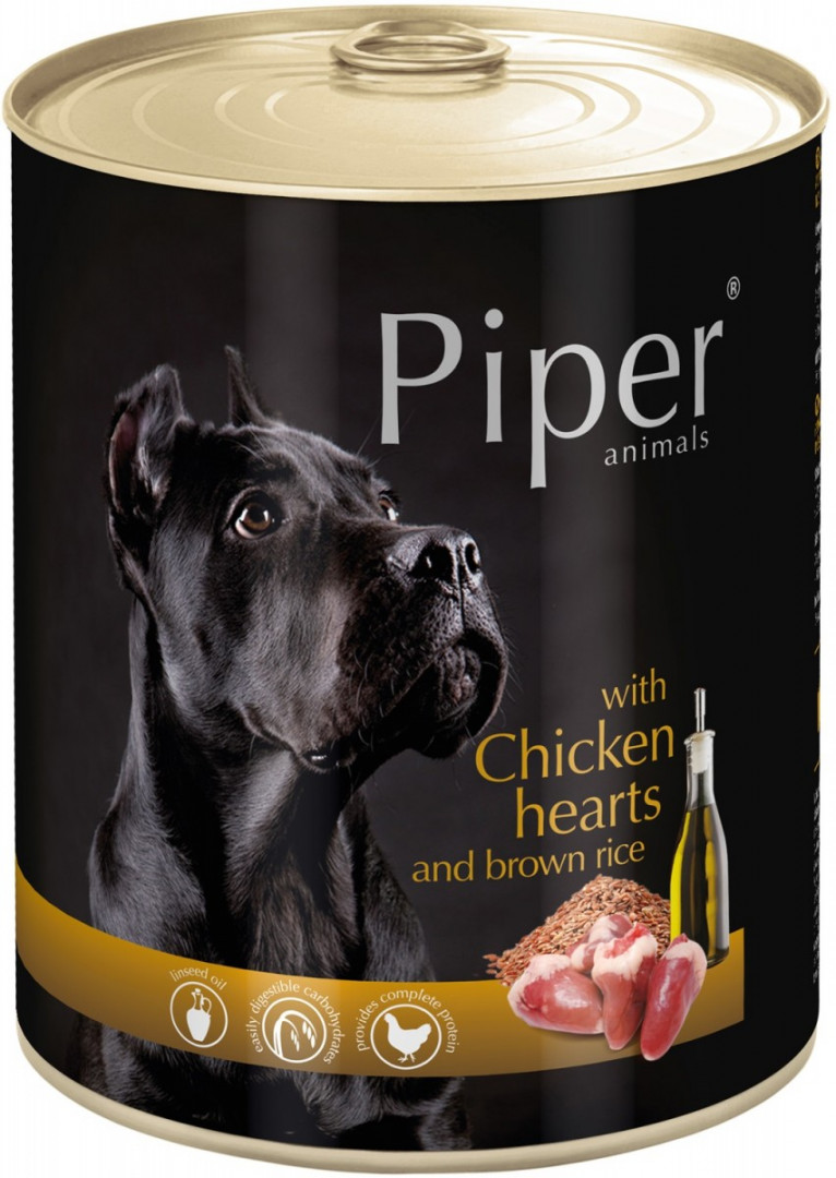 PIPER Chicken Hearts & Rice 400gr