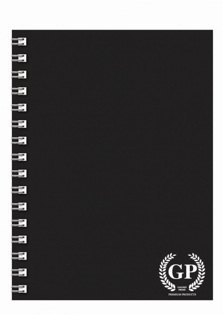 GOLDEN PRIME NOTEBOOK BLACK A5 80 PAGES