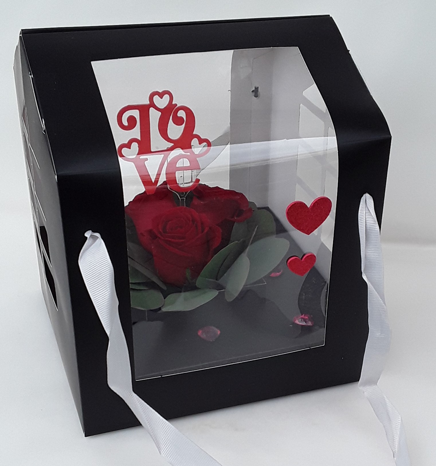 Black house box with roses!!!