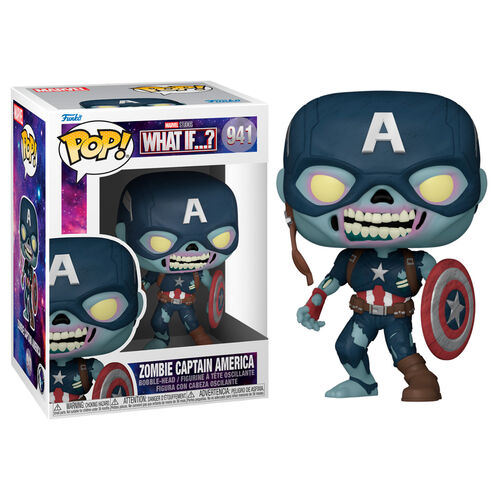 Pop Funko! Marvel: What If Zombie Captain America Figure