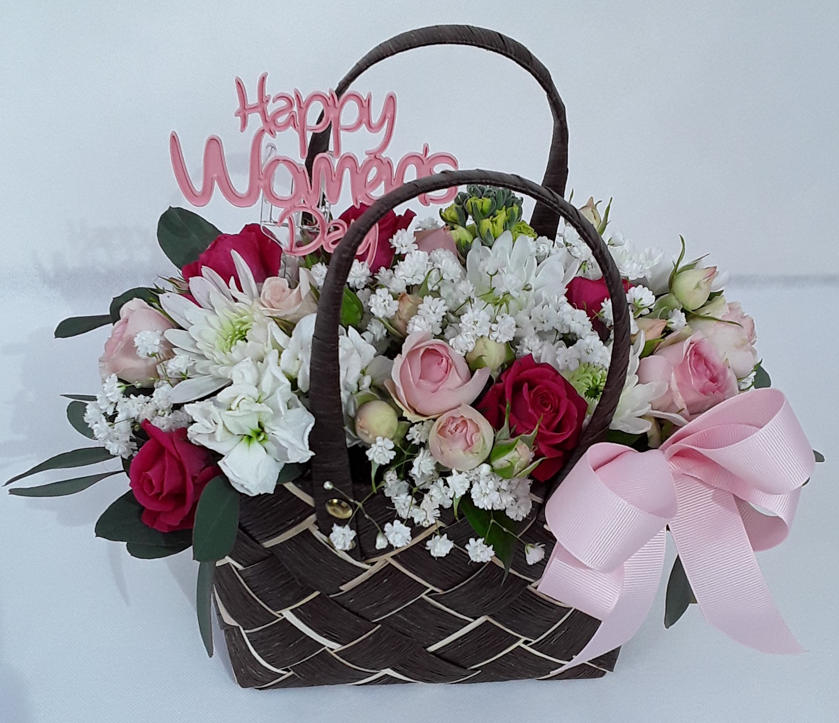 Brown Bag mixed seasonal flowers