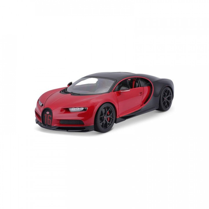 Bburago Bugatti Chiron Two-Tone Red/Black 1:18