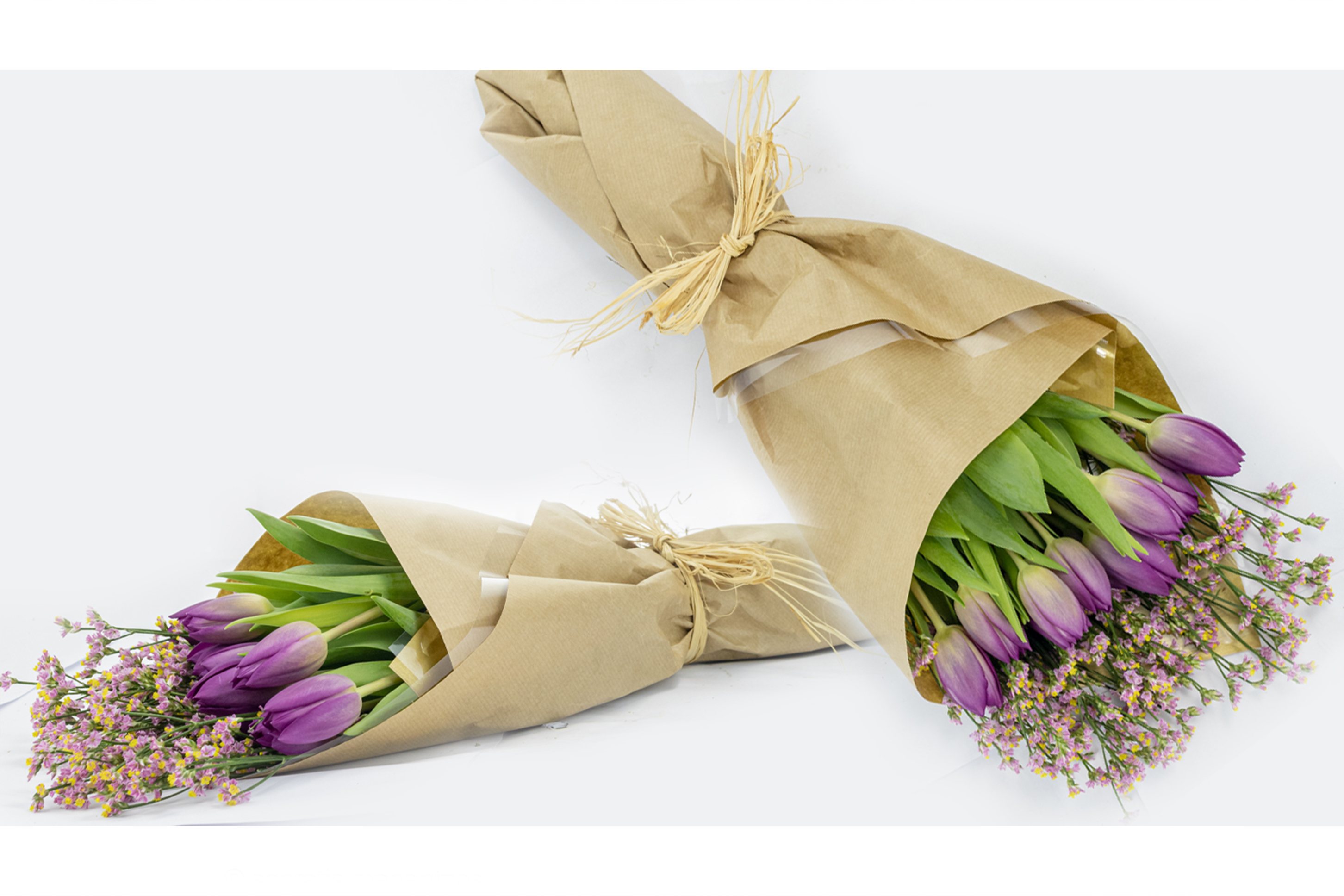 Purple tulips hand-tied bouquet No1322