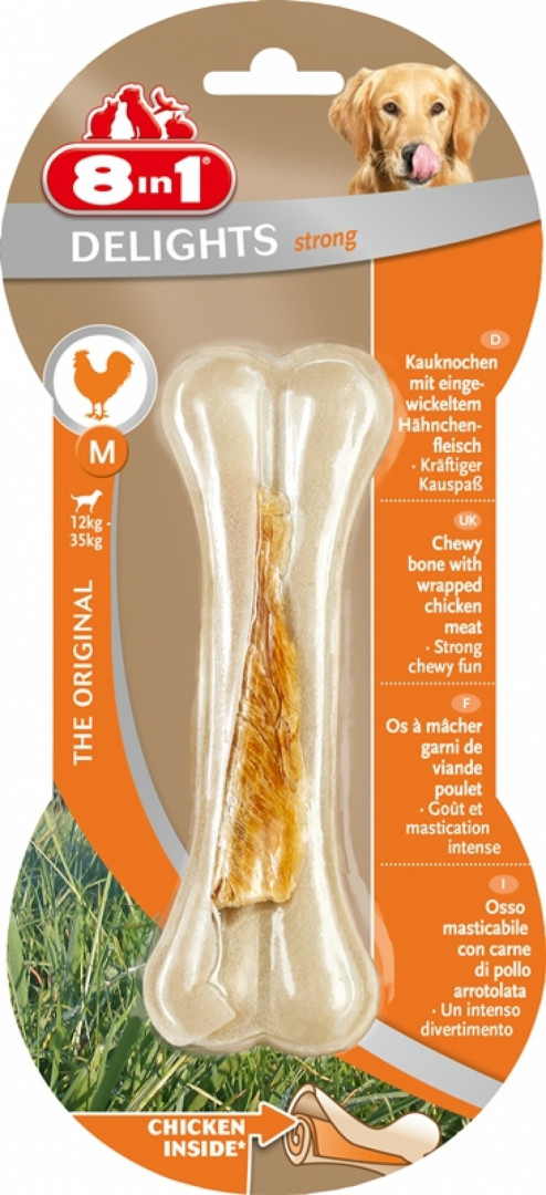 Bone 8In1 Delights Strong Chicken M 100G