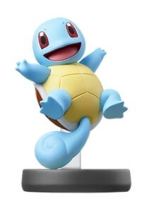 Amiibo Squirtle Super Smash Turtle Light Blue Plastic Material