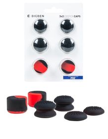 Big Ben Joystick Caps Black & Red Colours Ps5 3Pcs