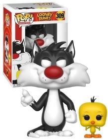 Pop #309 Looney Tunes - Sylvester And Tweety Figure Plastic Material
