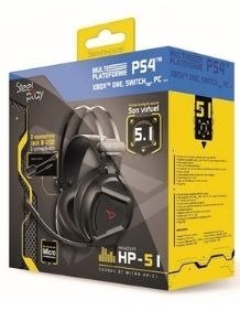 Steelplay 5.1 Wired Headset Black Colour Ps4