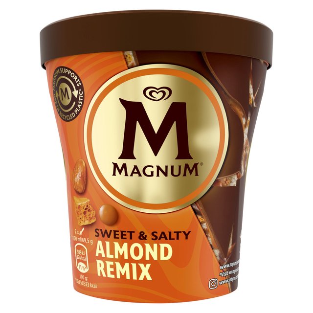 ALGIDA Magnum Sweet & Salty Almond Ice Cream Remix 450g