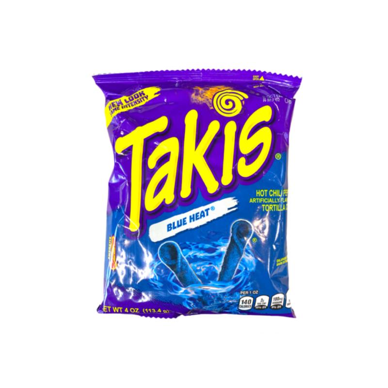 TAKIS BLUE HEAT HOT CHILI PEPPER TORTILLA CHIPS (100g)