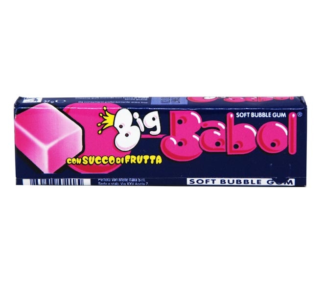 BIG BABOL JUICY FRUIT SOFT BUBBLE GUM 37GR