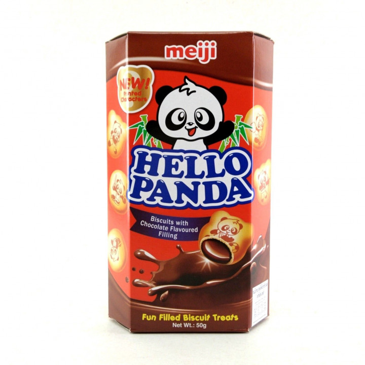 MEIJI HELLO PANDA CHOCOLATE CREAM BFILLINg Biscuits 50g