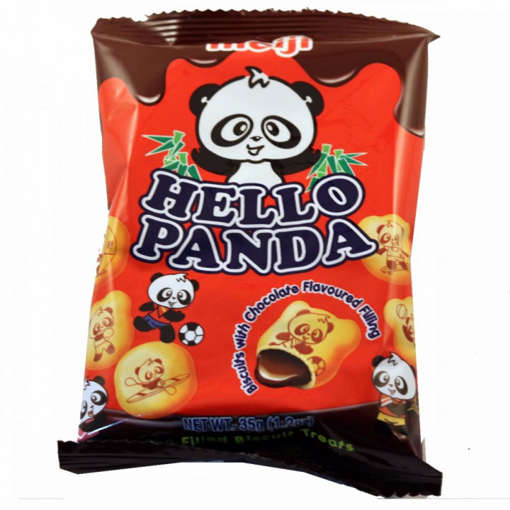 MEIJI HELLO PANDA CHOCOLATE CREAM BFILLINg Biscuits 35g