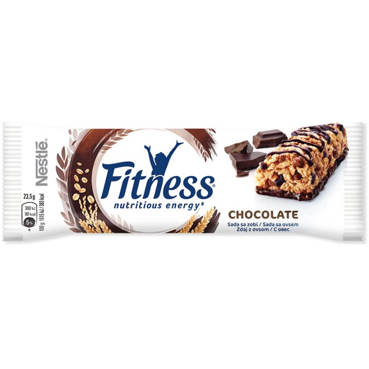 NESTLE WHOLE GRAIN FITNESS BARS CHOCOLATE 23.5 GR