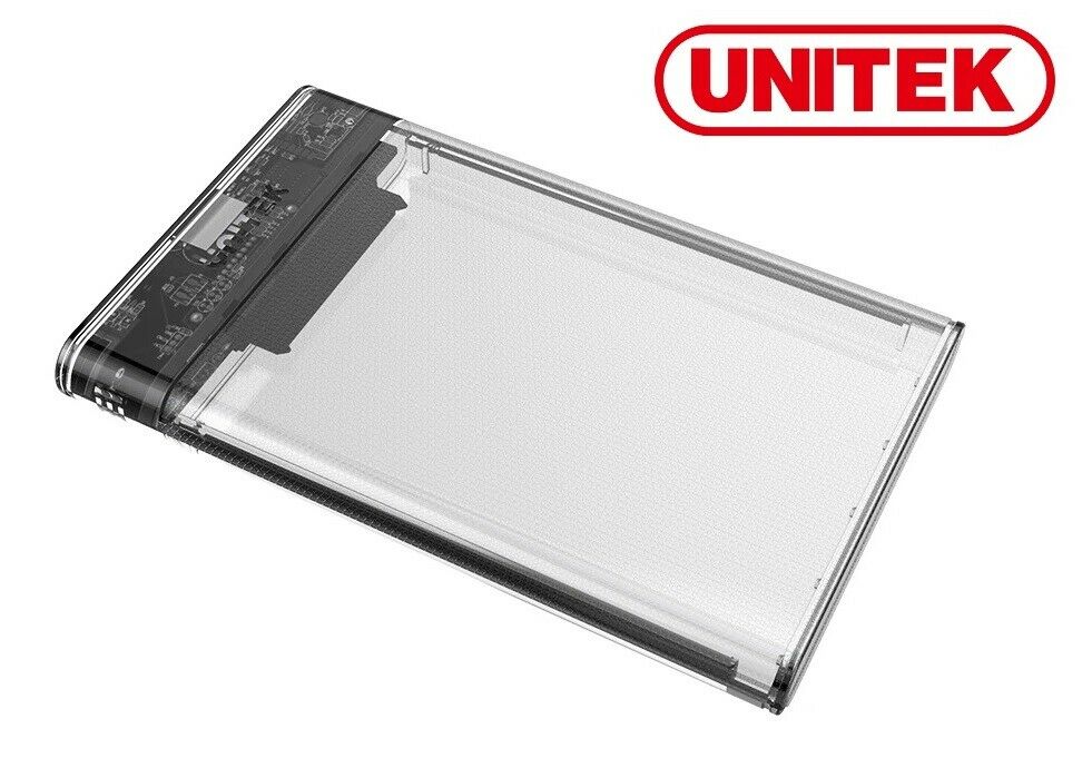 External Case Enclosure USB 3.1 USB 3.0 SATA SSD HDD Unitek 2.5"