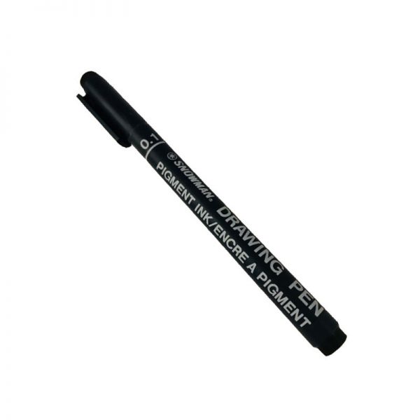 Snowman Drawing Pen 0.1 black