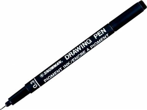 Snowman Drawing Pen 0.3 black