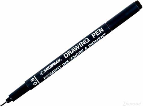 Snowman Drawing Pen 0.8 Black