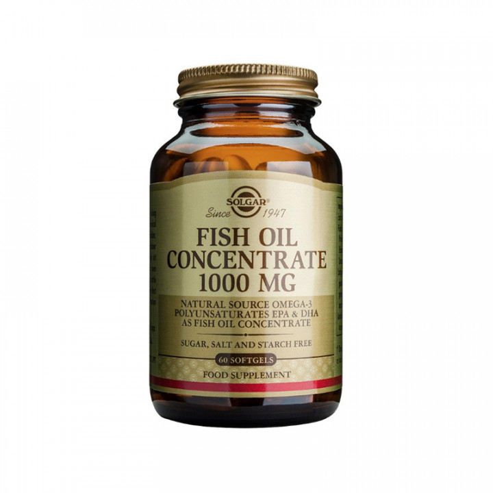 solgar fish oil concentrate 60 softgels 1000mg