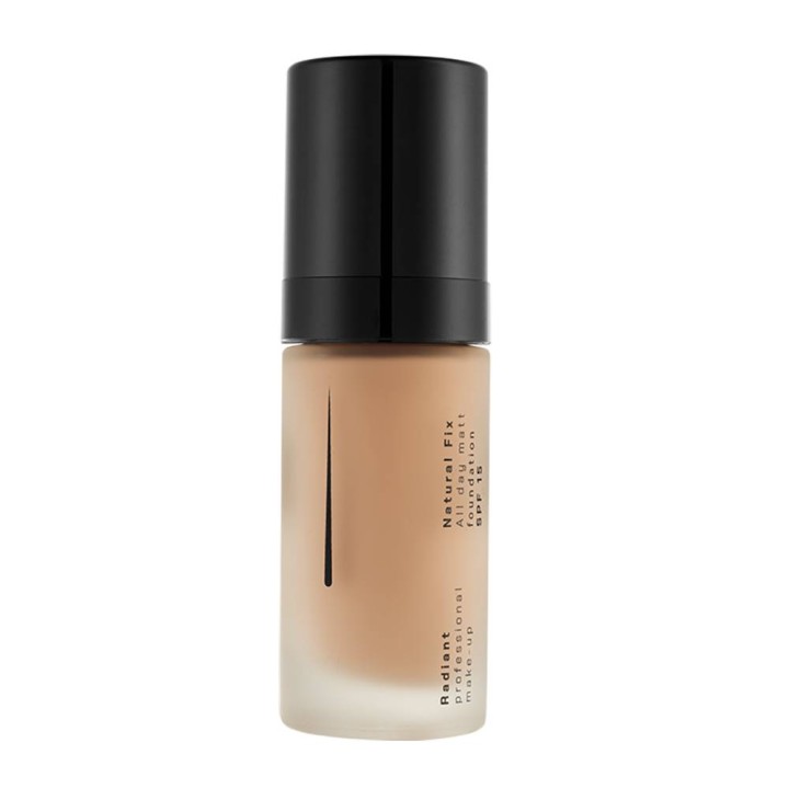 Radiant Natural Fix All Day Matt Foundation Spf15 No 06 Tan High Coverage Natural Matte Long Lasting Result Sun Protection Spf15 30ml