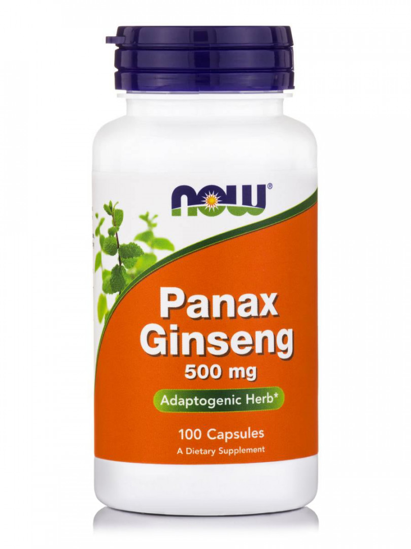 Now Panax Ginseng 500Mg 100 Vegetarian Capsules