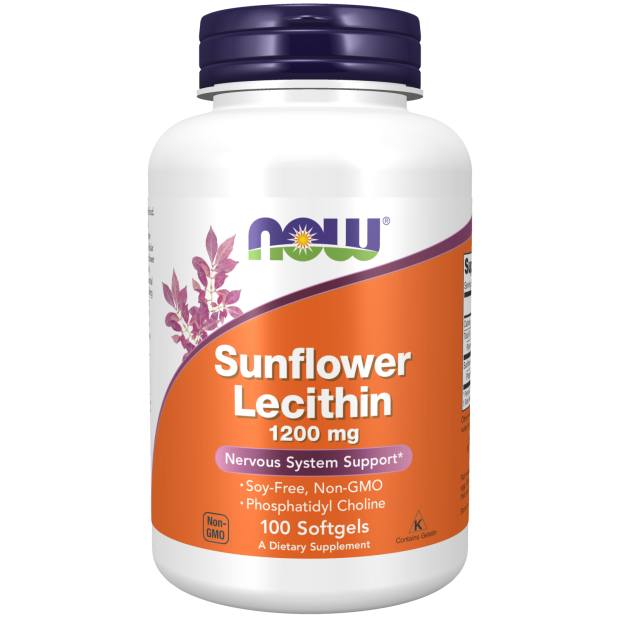 Now Sunflower Lecithin 1200Mg 200S