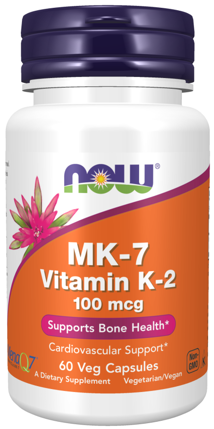 Now Vitamins K2 (Mk7) Support Bone Health 100Mcg