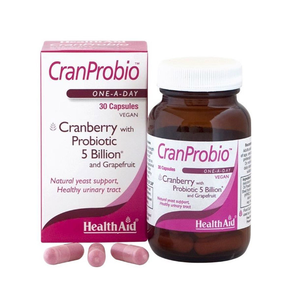 Health Aid Crandprobio 5 Billion Cranberry Probiotic 30 Capsules