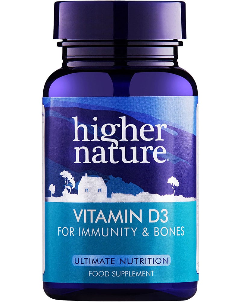 Higher Nature Vitamin D3 500Iu For Immunity & Bones 60 Tablets
