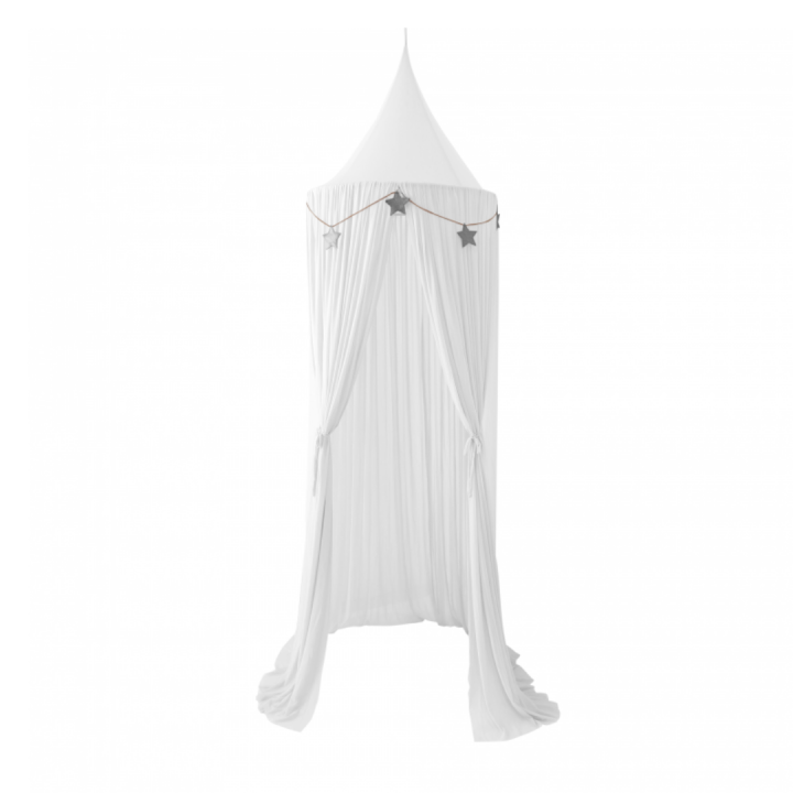 Spinkie Sheer Canopy In Cloud + 1 Star Garland
