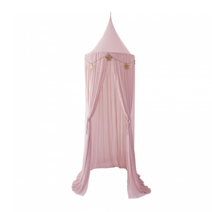 Spinkie Sheer Canopy In Dusty Pink + 1 Star Garland