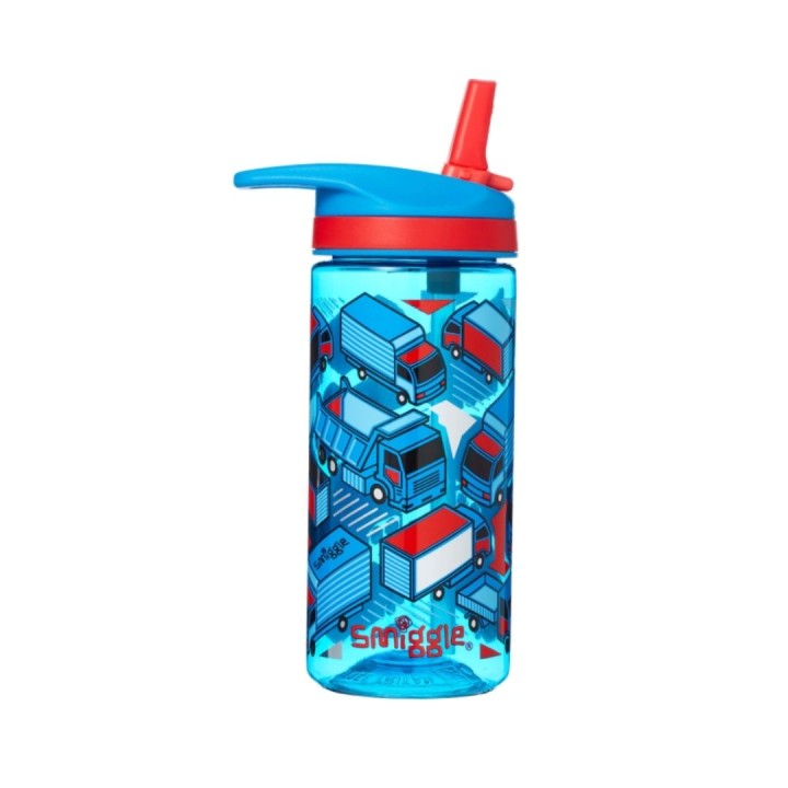 Smiggle Go Junior Drink Bottle - Mid Blue 440ml