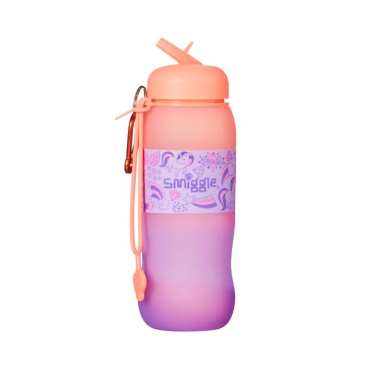 Smiggle Golly Silicone Roll Drink Bottle 600ml