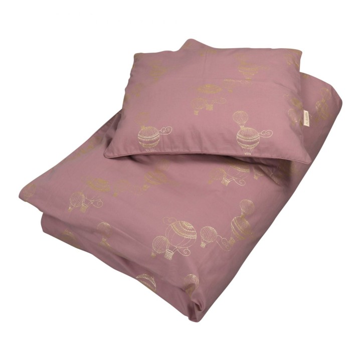 Filibabba Junior Bedlinen Gots - Airballoon Dusty Rose