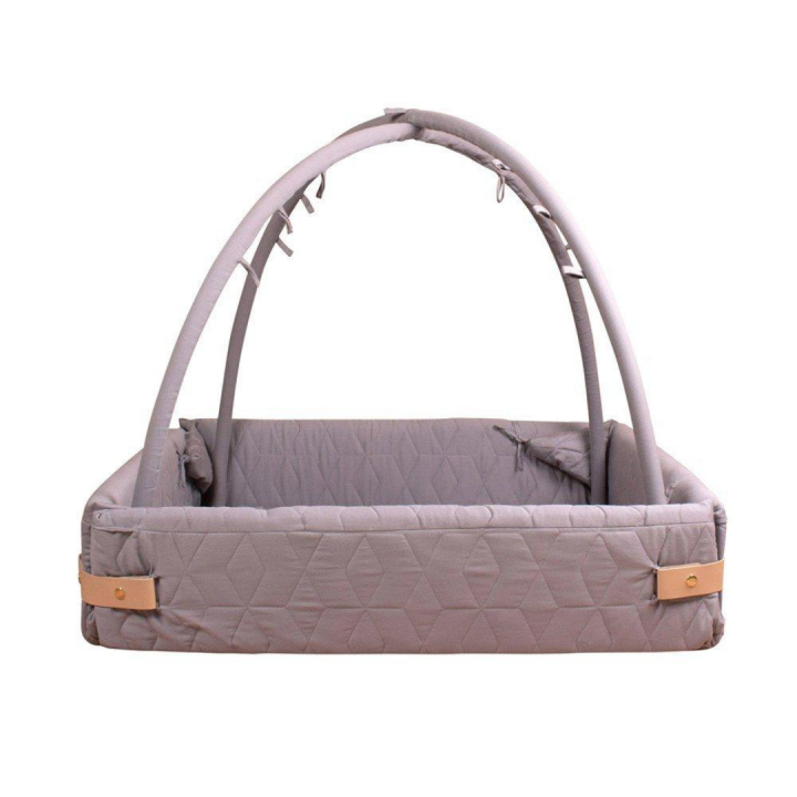 Filibabba Activity Nest/Gym - Soft Quilt Dark grey