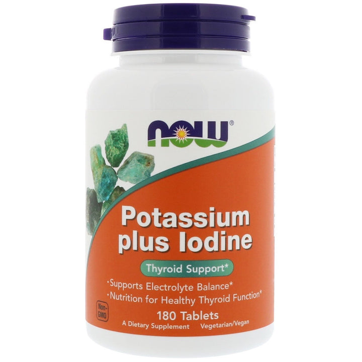 Now Potassium Plus Iodine 180 Tabs