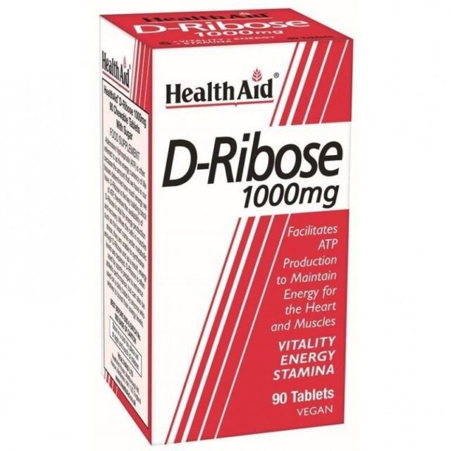 Healthaid D-Ribose 1000Mg 90 Vegan Tablets