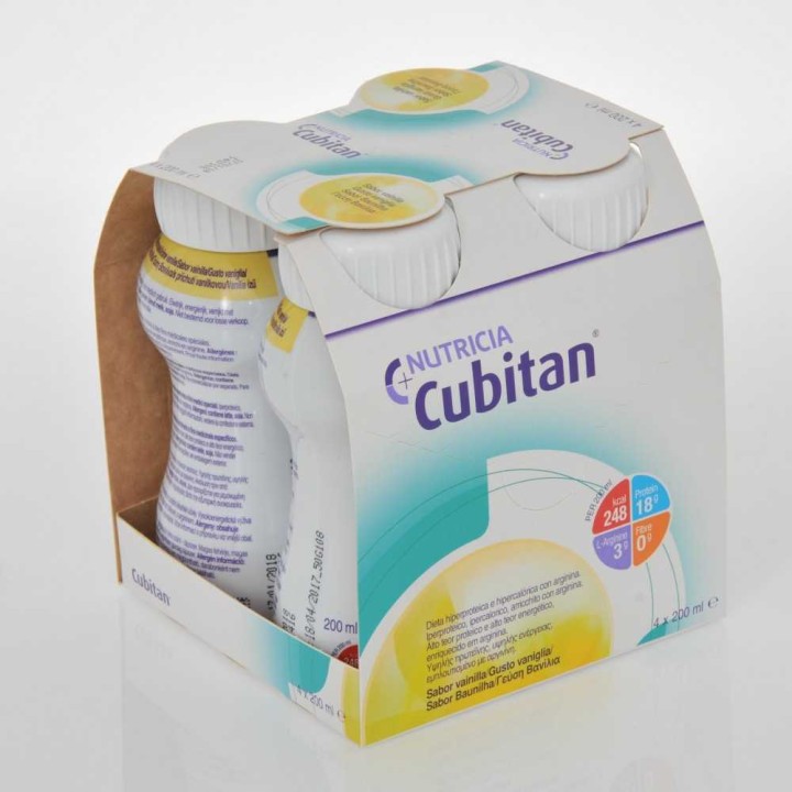 Nutricia Clinical Cubitan Vanilla 4X200ml