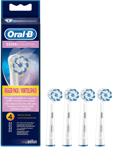 Oral B Sensi Ultra-Thin Toothbrush Refills x4pcs
