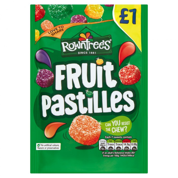 ROWNTREES FRUIT PASTILLES 143GR