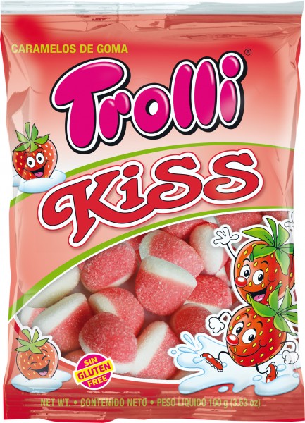 TROLLI STAWBERRY KISS Candies 100G