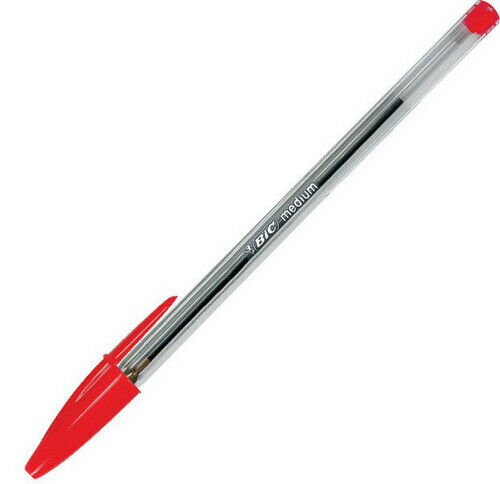 BIC CRYSTAL PEN MEDIUM Red